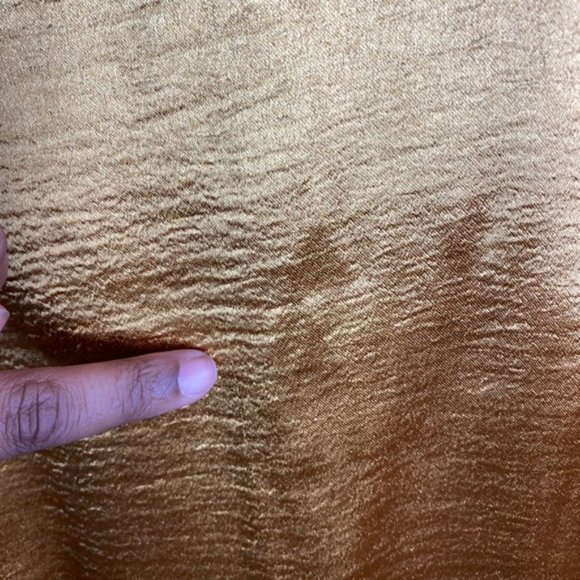 Anthropologie Maeve Gold Metallic Neck Tie Tank - Picture 8 of 8